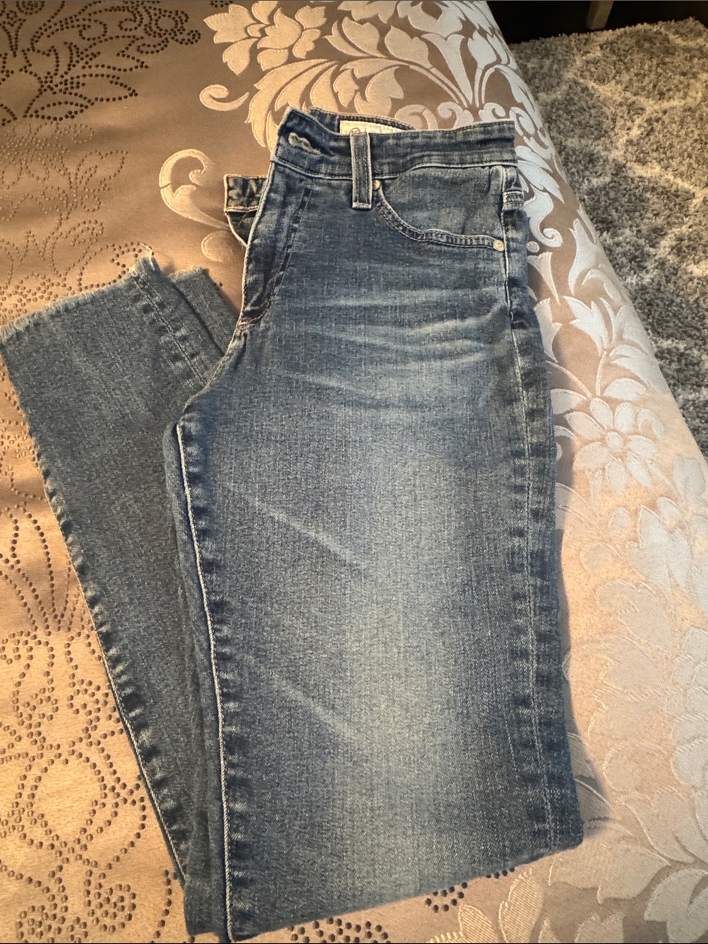 AG Adriano Goldschmied Women's Faded Blue Skinny Jeans